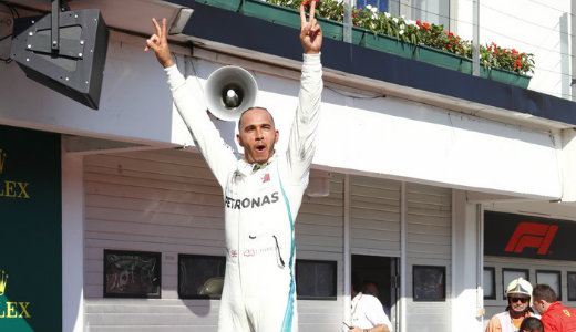 Hamilton a Hungaroring kir�lya - Hatodszor tudott nyerni a brit Mogyor�don 