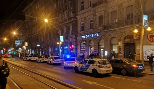 L�v�ld�z�s volt Budapest belv�ros�ban