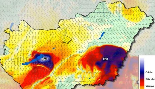 Mindenki kszljn, mert ez nem vicc! 169 km/rs orknt jelez az OMSZ egyik modellje – Mutatjuk, hol lehet ilyen pokoli vihar